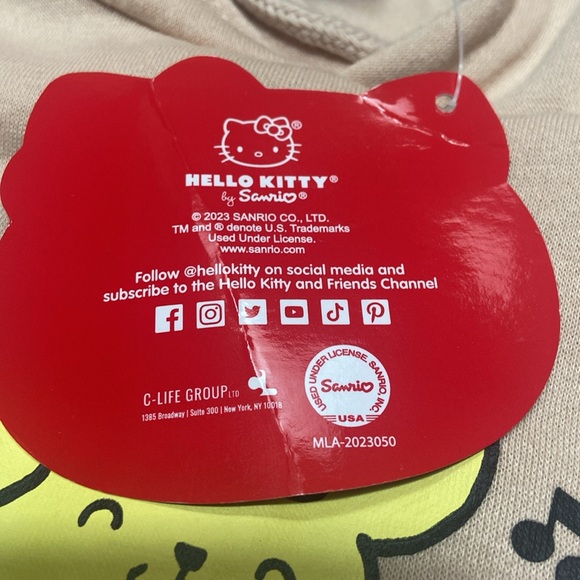 SANRIO HELLO KITTY NWT Size L Cream Hoodie - Picture 5 of 9